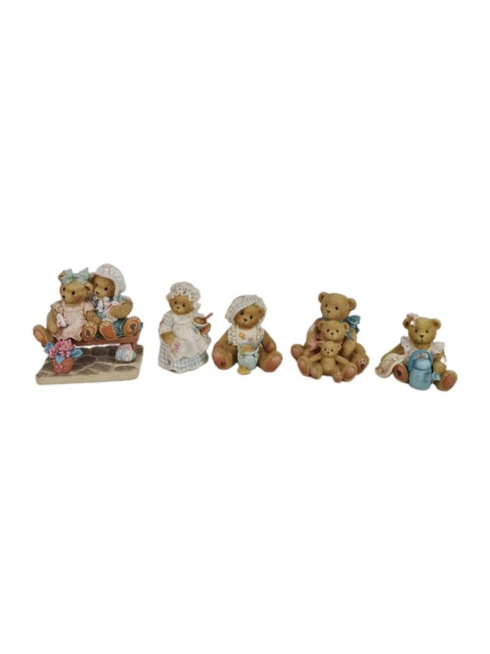 Lot Of 5 Cherished Teddies Kara Emily E Claire June 265799 Porcelain Figurines